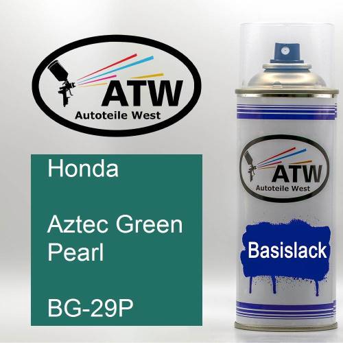 Honda, Aztec Green Pearl, BG-29P: 400ml Sprühdose, von ATW Autoteile West.